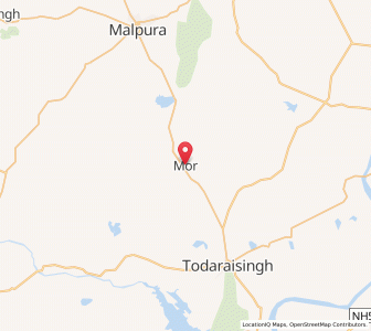 Map of Mor, Rajasthan