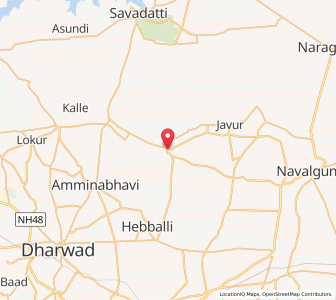 Map of Morab, Karnataka