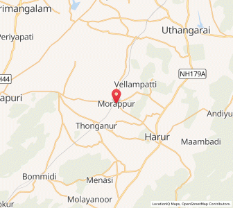 Map of Morappur, Tamil Nadu