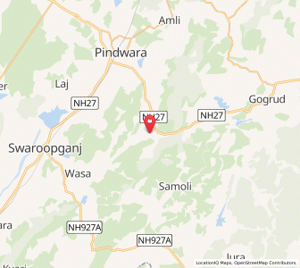Map of Moras, Rajasthan