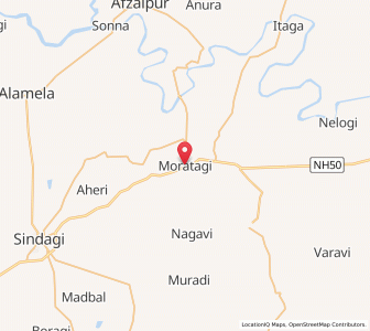 Map of Moratgi, Karnataka