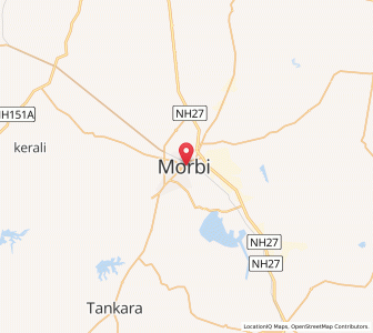 Map of Morbi, Gujarat