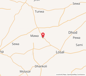 Map of Mordunga, Rajasthan