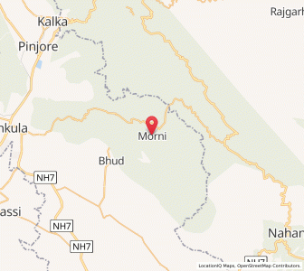 Map of Morni, Haryana