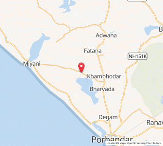 Map of Morwara, Gujarat