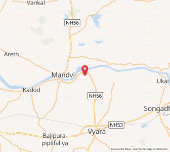 Map of Moti Cher, Gujarat