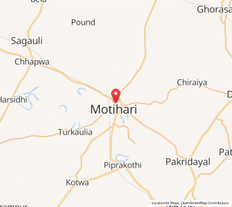 Map of Motihari, Bihar