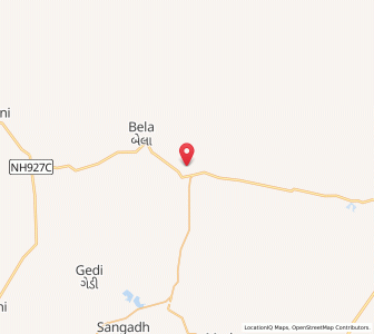 Map of Mouana, Gujarat