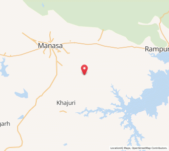 Map of Moya, Rajasthan
