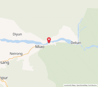 Map of Mpen, Arunachal Pradesh