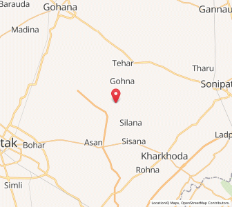 Map of Muazzamnagar, Haryana