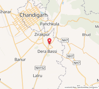 Map of Mubarikpur, Punjab