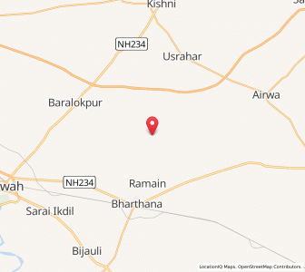 Map of Mubarikpura, Uttar Pradesh
