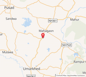 Map of Mudana, Maharashtra