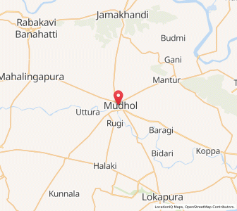 Map of Mudhol, Telangana