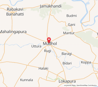 Map of Mudhol, Andhra Pradesh