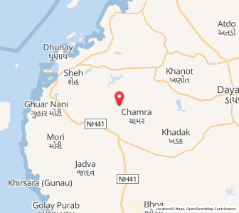 Map of Mudia, Gujarat