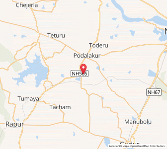 Map of Mudigodu, Andhra Pradesh