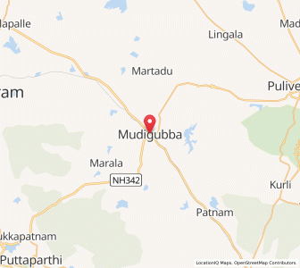 Map of Mudigubba, Andhra Pradesh