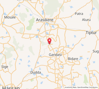 Map of Mudodi, Karnataka