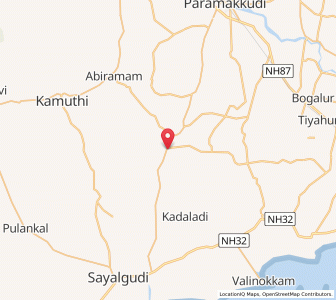 Map of Mudukulattur, Tamil Nadu