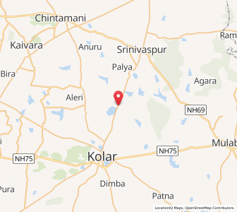 Map of Muduvadi, Karnataka