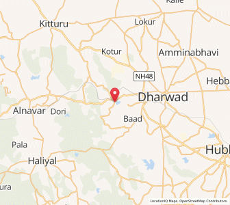 Map of Mugad, Karnataka