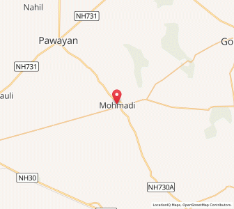 Map of Muhamdi, Uttar Pradesh