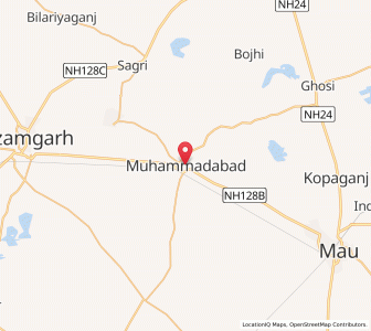 Map of Muhammadābād, Uttar Pradesh
