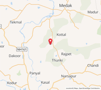 Map of Muhammadnagar, Andhra Pradesh