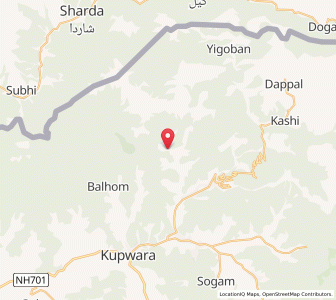 Map of Muhri, Kashmir
