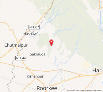 Map of Mujahedpur, Uttarakhand