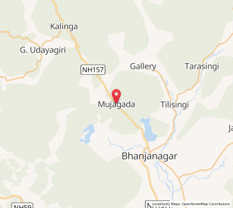 Map of Mujjagarh, Odisha
