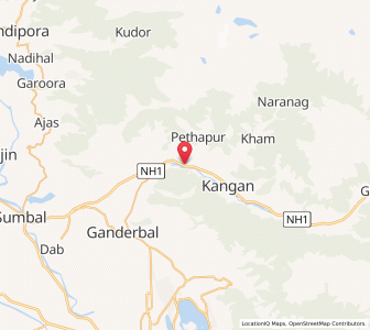 Map of Mukaralri, Kashmir