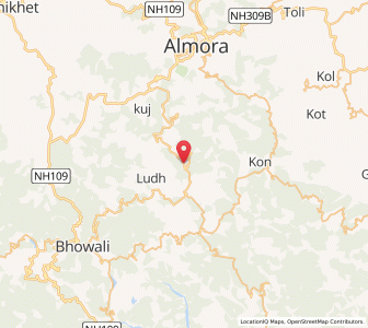 Map of Mukteshwar, Uttar Pradesh