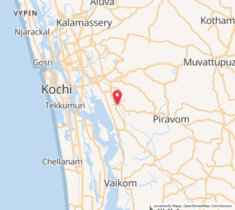 Map of Mulamthuruthy, Kerala
