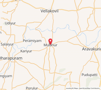Map of Mulanur, Tamil Nadu