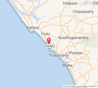 Map of Mulappilangad, Kerala