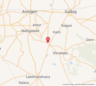 Map of Mulgund, Karnataka