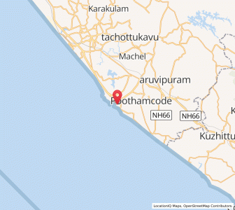 Map of Mulloor, Kerala
