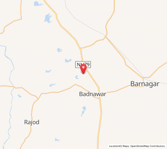Map of Multhan, Madhya Pradesh