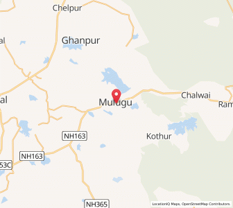 Map of Mulug, Andhra Pradesh
