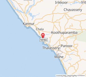Map of Muluppilagadu, Kerala