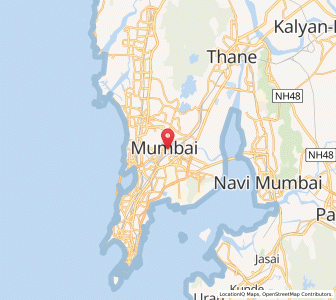 Map of Mumbai, Maharashtra