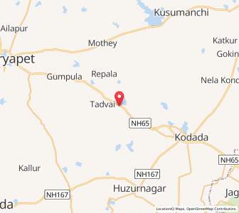 Map of Munagala, Andhra Pradesh