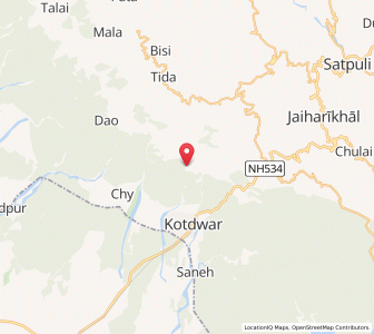 Map of Mundala, Uttarakhand