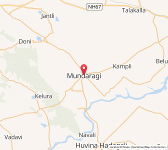 Map of Mundargi, Karnataka