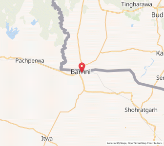 Map of Mundela, Uttar Pradesh
