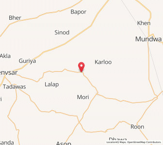 Map of Mundiar, Rajasthan
