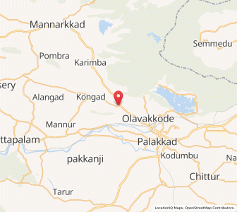Map of Mundur, Kerala